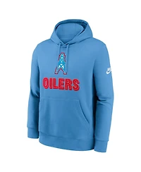 Nike Men's Light Blue Tennessee Titans Best Season Rewind Club Pullover Hoodie