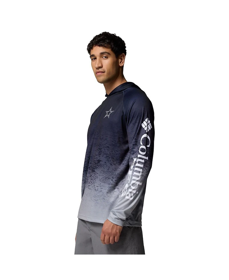 Columbia Men's Navy Dallas Cowboys Super Terminal Tackle Hoodie