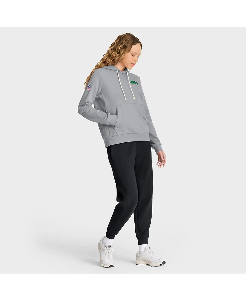Nike Women's Wolf Gray Seattle Seahawks 2025 Rivalries Collection Standard Issue Sideline Dri-fit Hoodie