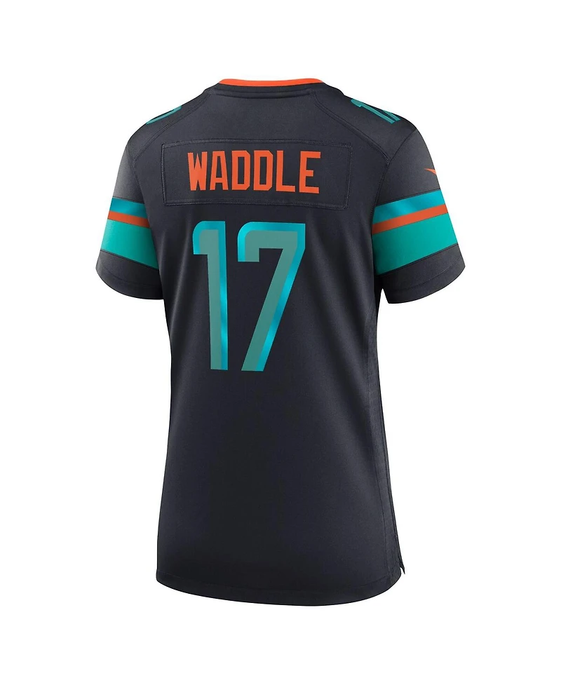 Nike Women's Jaylen Waddle Pitch Blue Miami Dolphins 2025 Rivalries Collection Game Jersey