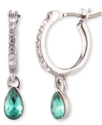 Givenchy Rhodium Montana Silver-Tone Huggie Drop Earrings