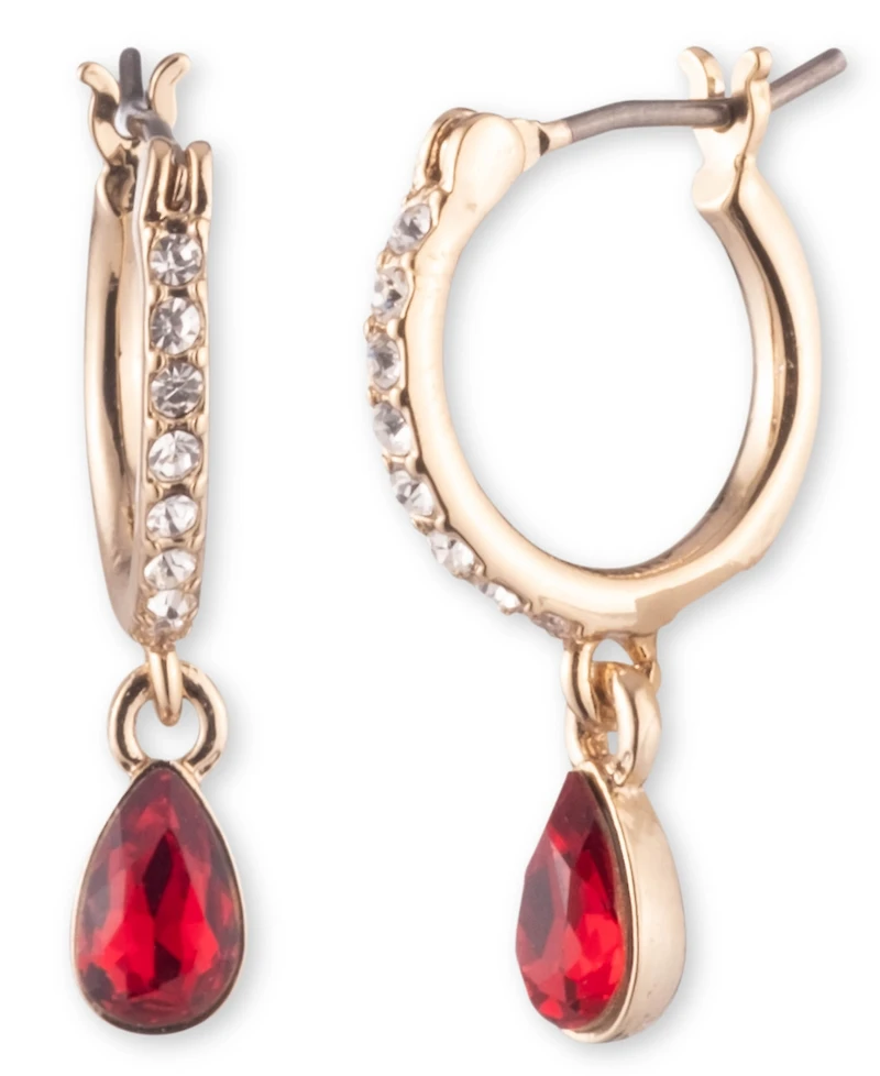 Givenchy Rhodium Montana Silver-Tone Huggie Drop Earrings