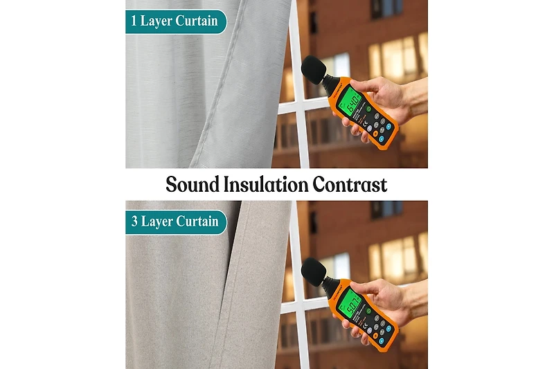 Superior Neal 100% Blackout Solid Machine Washable Curtains, Set of 2 Panels