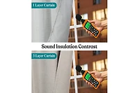 Superior Neal 100% Blackout Solid Machine Washable Curtains, Set of 2 Panels