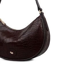 Radley London Heath Crescent Croc Small Ziptop Shoulder Bag