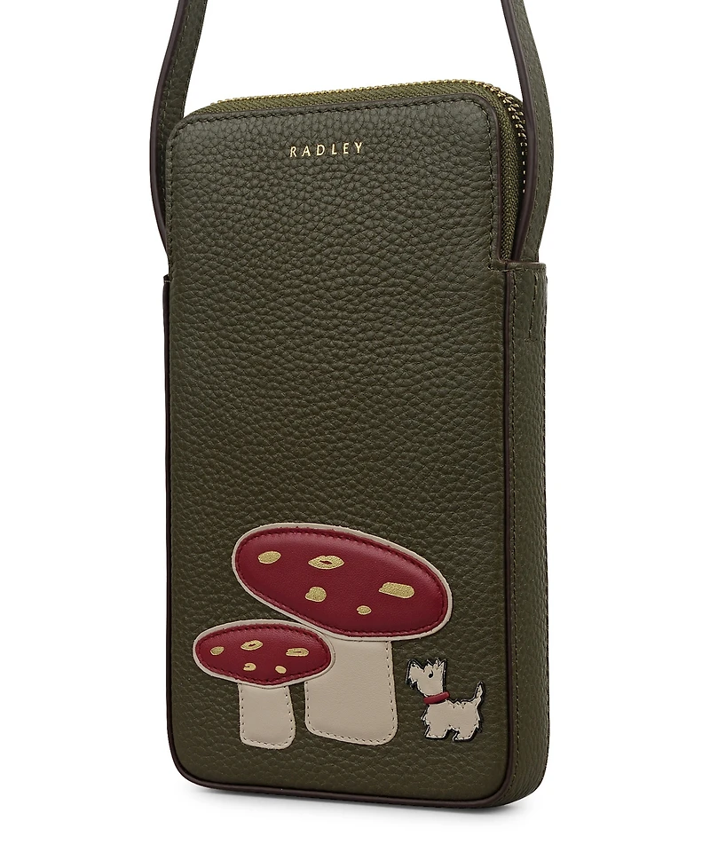 Radley London Mushroom Mate Mini Phone Crossbody Bag