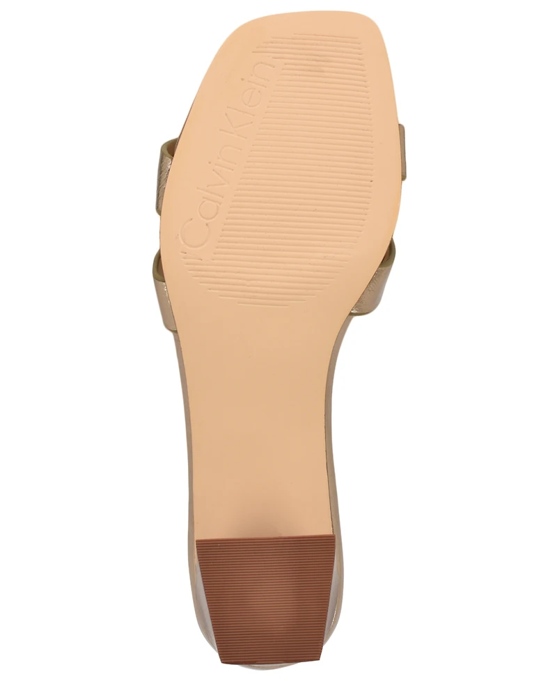 Calvin Klein Women's Andrae Slip-On Block Heel Sandals