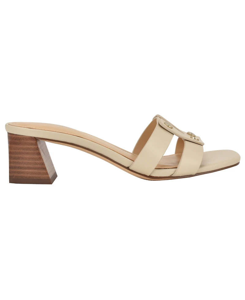 Calvin Klein Women's Andrae Slip-On Block Heel Sandals