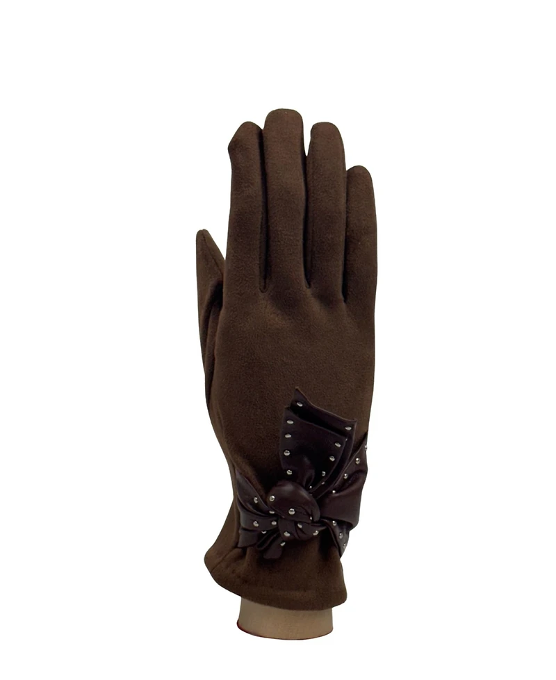 Marcus Adler Suede Glove with Bow