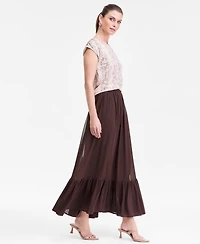 I.n.c. International Concepts Women's Flounce-Hem Maxi Skirt, Macy's Exclusive