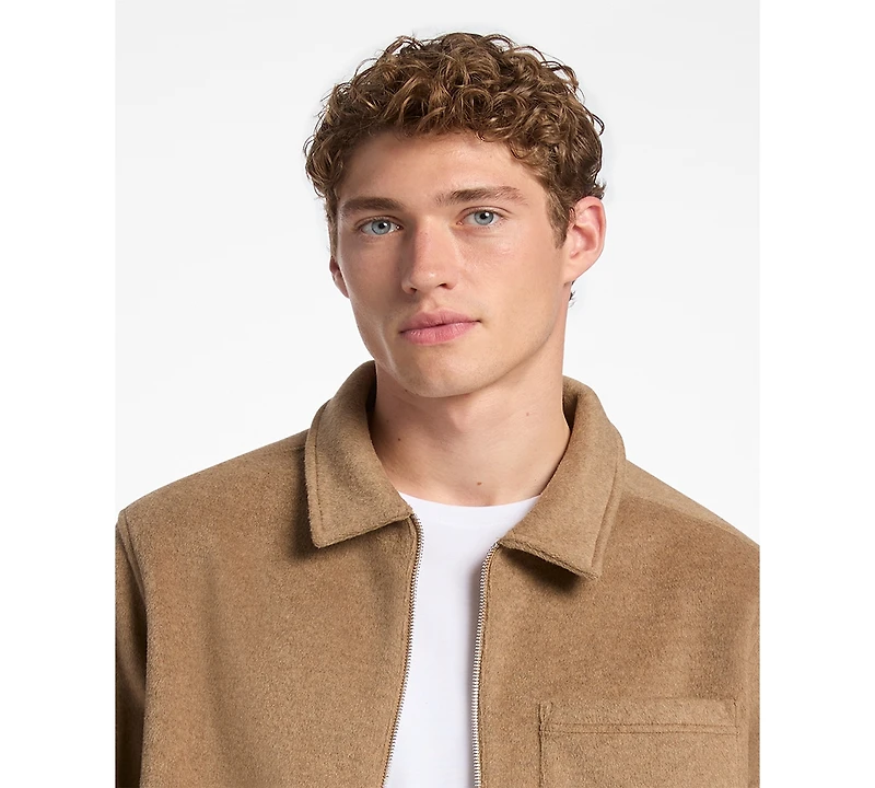 Michael Kors Men's Fannel Full Zip Jacket