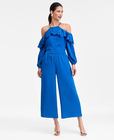 I.n.c. International Concepts Women's High-Rise Cropped Satin Pants, Macy's Exclusive