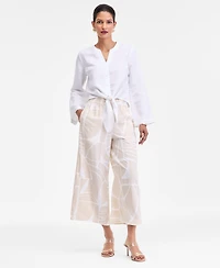 I.n.c. International Concepts Women's Printed Pull-On Wide-Leg Pants, Macy's Exclusive