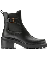 Cole Haan Women's Shibley Almond Toe Lug Buckle Booties