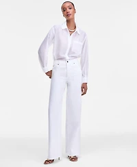 I.n.c. International Concepts Women's High-Rise Wide-Leg Jeans, Macy's Exclusive