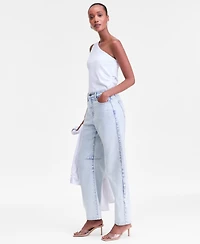 I.n.c. International Concepts Women's High-Rise Barrel-Leg Jeans, Macy's Exclusive
