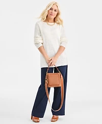 Style & Co Petite Boat Neck Tape Yarn Sweater, Macy's Exclusive