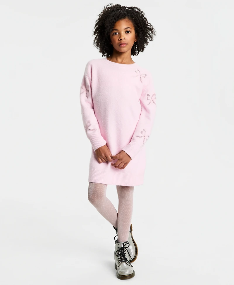 CeCe Girls 7-16 Long Sleeve Lace Bow Dress