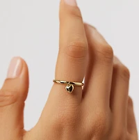 Ana Luisa Heart Ring - Leia