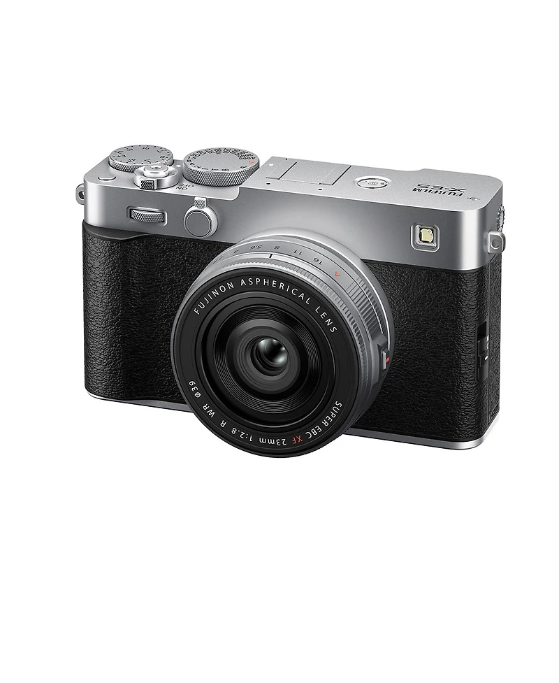 Fujifilm X-E5 Mirrorless Camera with Xf 23mm f/2.8 R Wr Lens, Silver