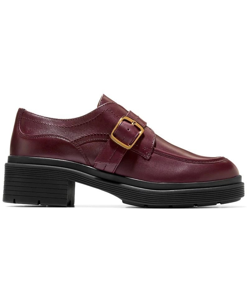 Cole Haan Women's Carlitta Monk Strap Lug Oxford Loafers