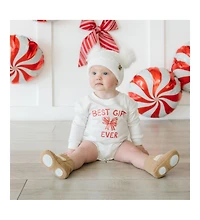 Sweet Wink Baby Girls Best Gift Ever Christmas Long Sleeve Romper