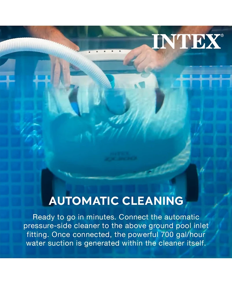 Intex Rectangular Ultra Xtr Frame Swimming Pool w/ Pump & Robot Vacuum Cleaner