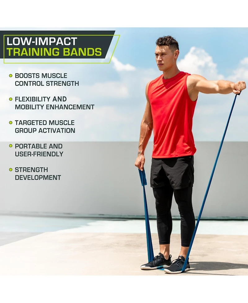 ProsourceFit Latex-Free Flat Resistance Band 3 Pack