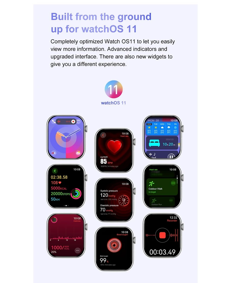 Ruxing Smart 1.85" Amoled Smart Watch With Bluetooth Calling, Health Monitoring,Sport Modes,4GB for Women Men -Pink