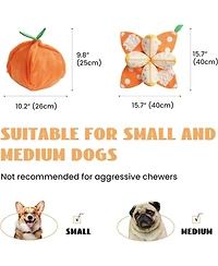 Nocciola 5-in-1 Orange Dog Enrichment Toys, 4 Orange Slices with a Peel Snuffle Mat for Treats Hunting Fun