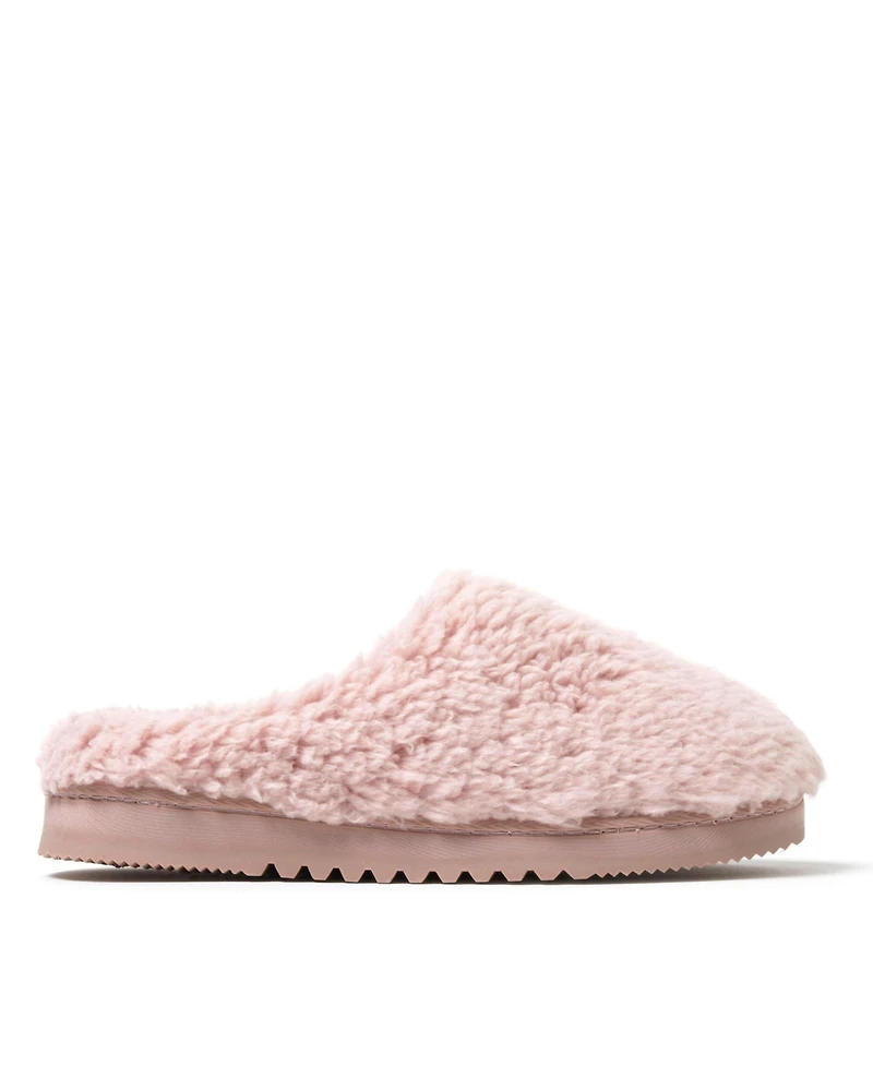 Dearfoams Women's Fiona Teddy Clog Slipper