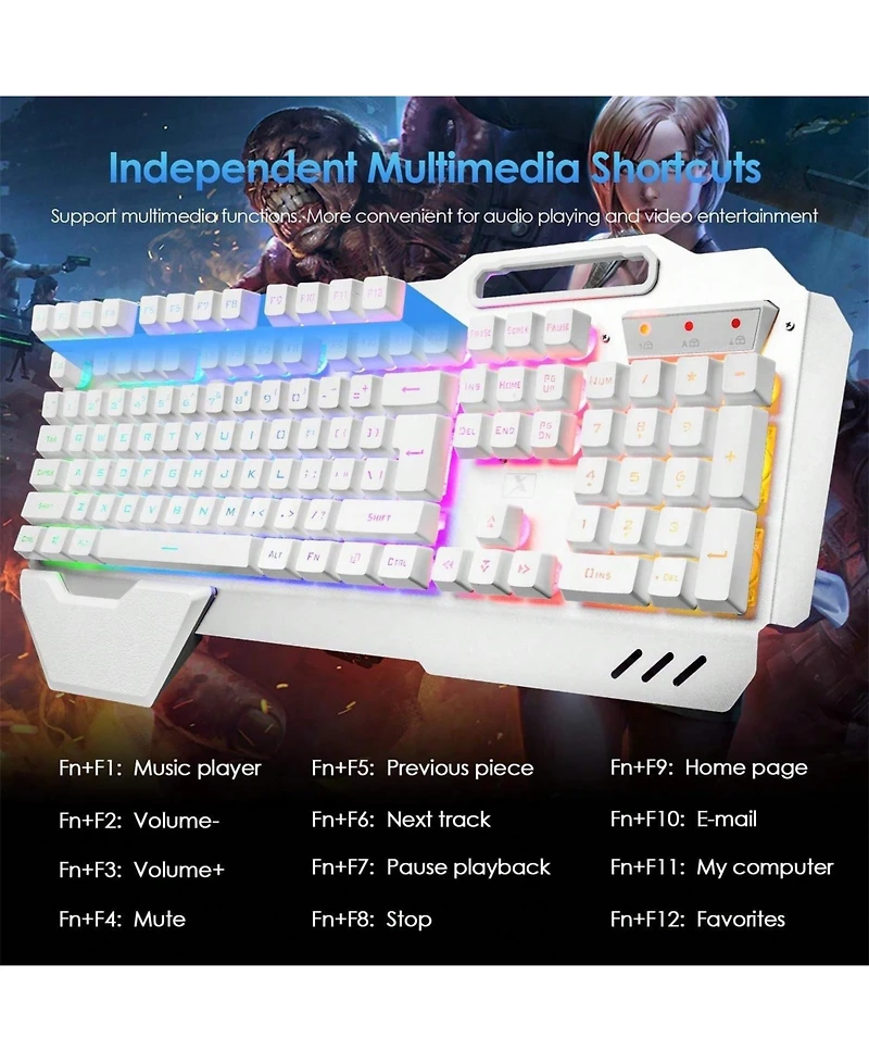 2.4 GHz Wireless Gaming Keyboard Mouse Set