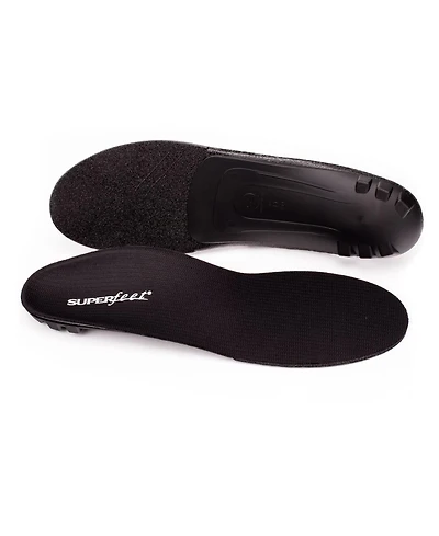 Superfeet Men's All-Purpose Support Low Arch Insoles (Black) - Trim-To-Fit Orthotic Inserts for Tight Shoes Professional Grade