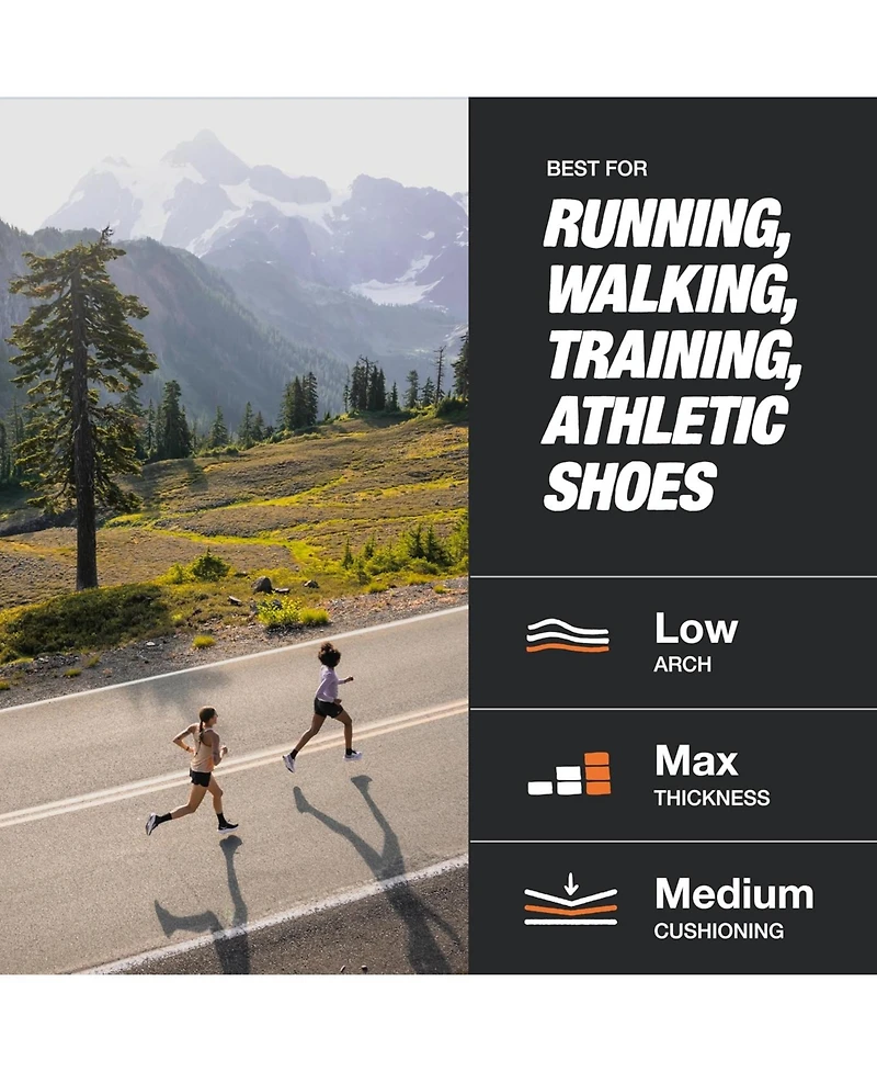 Superfeet Men's Run Support Low Arch (V2) Insoles , 7.5-9 Men / 8.5-10 Women