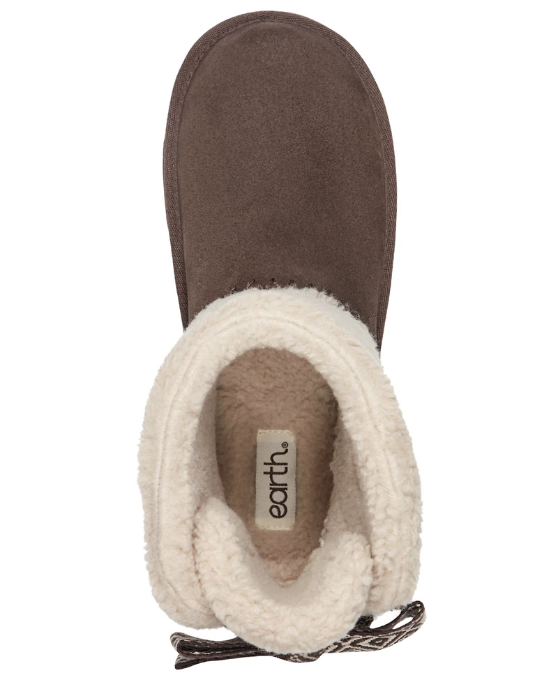 earth Women's Wing Round Toe Casual Ankle Booties