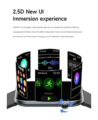 Ruxing Smart Ultra-thin 1.85" Hd Smart Watches Outdoor sports multifunctional With Bluetooth Call, Health Monitoring, IP67 for Women Men