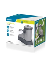 Bestway Flowclear 1,500 Gph 120V Above Ground Swimming Pool Water Filter Pump