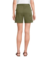 Lands' End Women's Cool Fade High Rise 7" Cargo Shorts