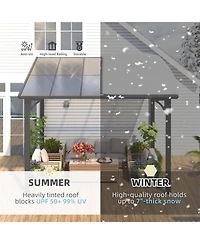 Aecojoy 10'x10' Wall Mounted Gazebos Pergola