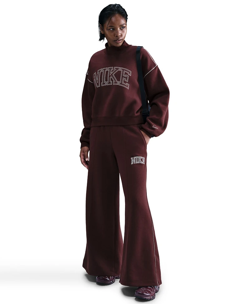 Nike Women's Phoenix Fleece Mock-Neck Sweatshirt