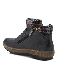 Spring Step Cleora Water Resistant Dual-Zip Bootie with Faux Shearling Lining