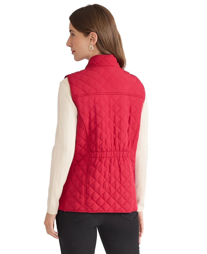 Jones New York Petite Patch Pocket Vest