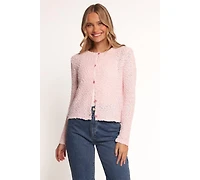 Petal and Pup Women's Ally Texture Cardigan - Pink Xl