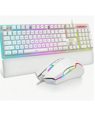 risokeys Wired Gaming Keyboard, Mouse, and Wrist Rest Combo