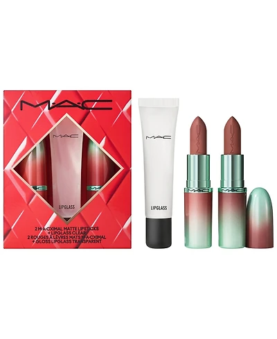 Mac 3-Pc. MACximal Lipstick and Lipglass Gift Set