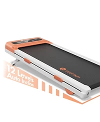 DeerRun Z10 12% Auto Incline Smart Walking Pad Treadmill with remote control-Orange