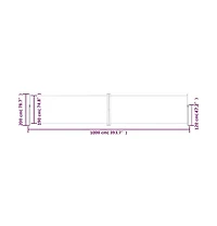 Side Awning Cream Polyester, Steel, Aluminum 78.7 x 393.7 in
