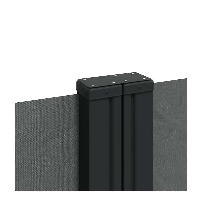 Retractable Side Awning Anthracite 100% polyester with Pu coating