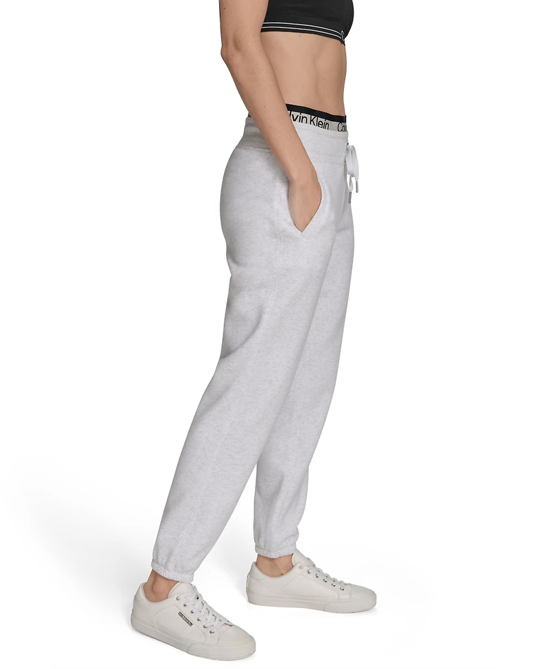 Calvin Klein Women's Performance Logo Stripe Jogger Sweatpants