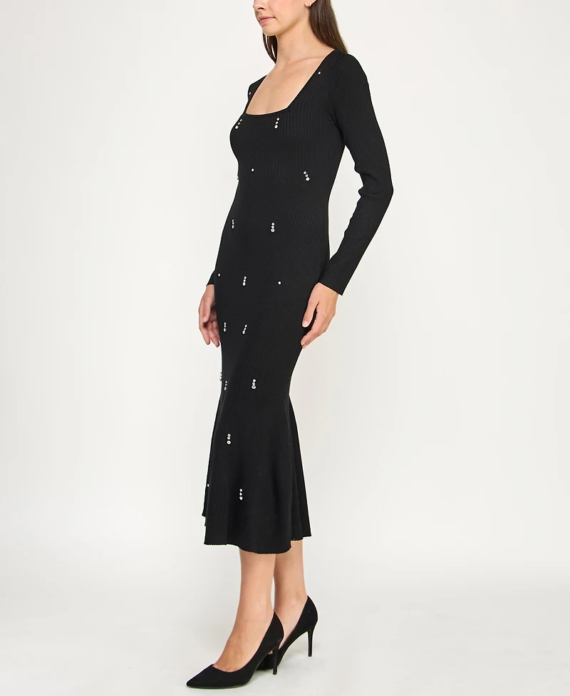 Rosie Harlow Juniors' Square Neck Midi Dress